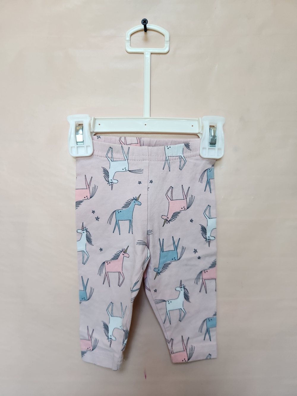 Baby Pink Unicorn Print Leggings